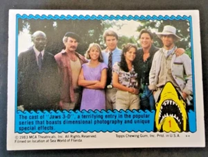 1983 Jaws 3-D Movie Trading Cards Complete Set 1-44 Topps - Picture 1 of 7