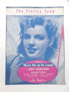 1944 The Trolley Song Meet Me in St. Louis Judy Garland O'Brien Sheet Music - Picture 1 of 2