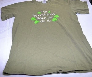 T-shirt uomo Super Premium Fruit of the Loom verde taglia regolare S shirt - Foto 1 di 3