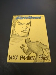 1998 Marvel Creators Collection Sketchboard Redemption Grey - #3 Black Panther - Picture 1 of 2