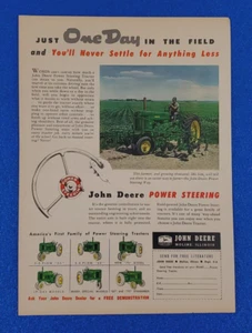 1955 JOHN DEERE 50-60-70 SERIES TRACTORS ORIGINAL PRINT AD CLASSIC AMERICAN ICON - Picture 1 of 1