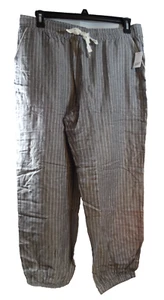 NWT-Gap Body Women’s Relaxed Fit Cotton PJ Pants Striped Size L - Picture 1 of 3