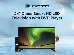 Emerson ESTD-2400 24” Class Smart HD LED Television with DVD Player - Picture 1 of 12