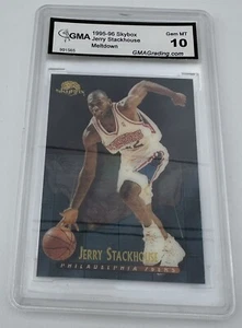 1995-96 Skybox Premium Meltdown Jerry Stackhouse Rookie Insert GMA 10 GEM MINT - Picture 1 of 6