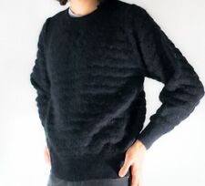 Breathable Lace Knit-Puff Stripe Mohair-Mink Fluffy Sweater  - We ♡ Offers