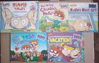 The Rugrats 5 Book Lot Nickelodeon Viacom Vintage Vacation Diapie Tales Blast