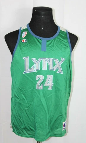 Champion WNBA Minnesota Lynx Kristin Folkl Green Jersey L Cover