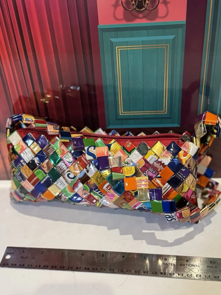 Bolso sin asas Y2K Vintage Retro Envoltura de Caramelos Único Multicolor Boho Chic Foto 1 de 2