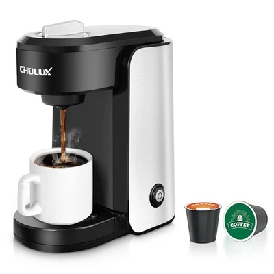 Single Serve Coffee Maker, 1000 Watts Single Cup Stainless Steel Coffee Machi... - Image 1 of 4