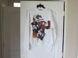 Vintage 90s Disney Mickey by Jerry Leigh Long Sleeve Pullover Sweatshirt, - Bild 1 von 9