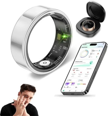 Oracle Smart Ring,Ip68 & 3atm Waterproof Fitness Tracker,12-Day Battery Life - Image 1 of 4