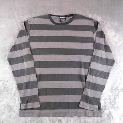 Camiseta No Boundaries Manga Larga Hombre Talla XL Negra Rayas Térmica Cuello Redondo Foto 1 de 4