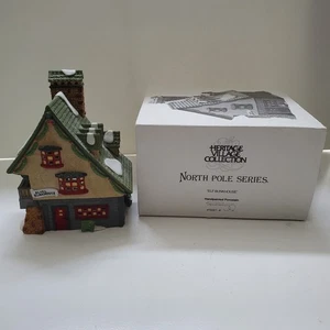 RITIRATO 1990 Dept 56 Polo Nord Serie Elf Bunkhouse 5601-4 con scatola originale - Foto 1 di 9