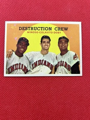 1959 Topps #166 Destruction Crew Cleveland Indians high-end NM        B59#166A1 - Image 1 of 2