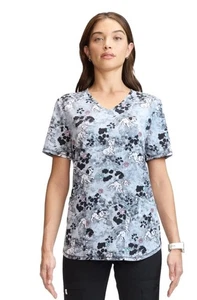 Disney Top Scrub Medico Donna 101 Dalmati Manica Corta Cani Grigio/Nero 3XL - Foto 1 di 9