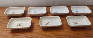 Chia-Zhih Melamine Soy Sauce Dipping Sauce Bowls White 3.5x2.5 Set 7 Vintage - Picture 1 of 4