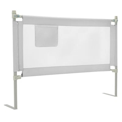 Rieles de cama 57" para niños pequeños elevación vertical protector de riel de cama de bebé con bloqueo gris Foto 1 de 4