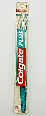 Vintage Colgate Plus Toothbrush Diamond Shaped Full Head Soft Bristles No 2 NEW - Image 1 of 4