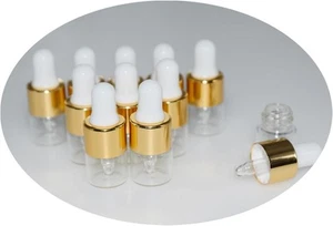 Small Dropper Bottle, 10pcs 1ml Mini Sample Bottles 1ml, Clear  - Picture 1 of 6