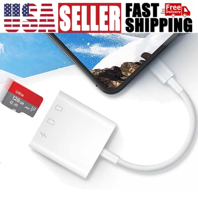 SD Card Reader & Trail Game Camera SD Card Viewer for iPhone/iPad with Dual Slot - Image 1 of 4