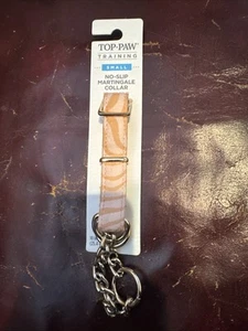 Top Pfote klein rutschfest Martingal Kragen rosa Zebramuster KOSTENLOSER VERSAND - Bild 1 von 6