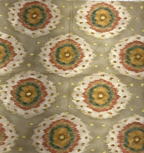 Richloom Alhambra  "Linen" Warm Gold Orange Fabric 26" Sample #23 - Picture 1 of 6