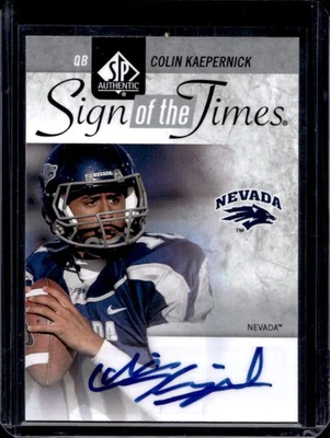 2011 SP Authentic Colin Kaepernick Sign of the Times Rookie RC Auto #ST-CK - Image 1 of 2