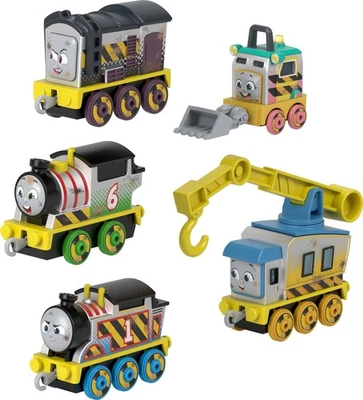 Thomas & Friends Diecast Vehicle Set Construction Crew 5 Push-Along Toy Train En - Image 1 of 4