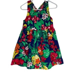 Vestido de sol vintage Kokomo bebé niño floral sin mangas 3T botón delantero - Imagen 1 de 6