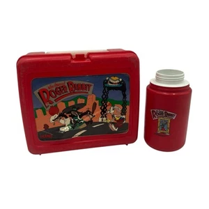 Vintage 1987 Roger Rabbit Lunchbox & Thermos - Picture 1 of 5