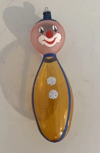 RARO CLOWN DE CARLINI VINTAGE ORNAMENTO IN VETRO SOFFIATO ITALIANO - Foto 1 di 8