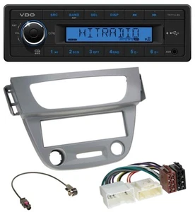 VDO AUX 1DIN MP3 USB Autoradio für Renault Megane 3 (12-14) - grau - Bild 1 von 6