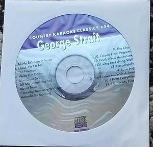 GEORGE STRAIT KARAOKE CDG COUNTRY KARAOKE CLASSICS CKC44 - BOMBERO, AZUL TRANSPARENTE - Imagen 1 de 1