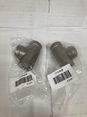 1/2" Tee 6JM48 316 Stainless Steel Class 150 Female FNPT x FNPT x FNPT 2 Pack - Image 1 of 2