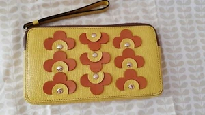 Orla Kiiely SS16 Resort Collection Confeti Large Zip Pouch/Wallet lemon - Picture 1 of 6