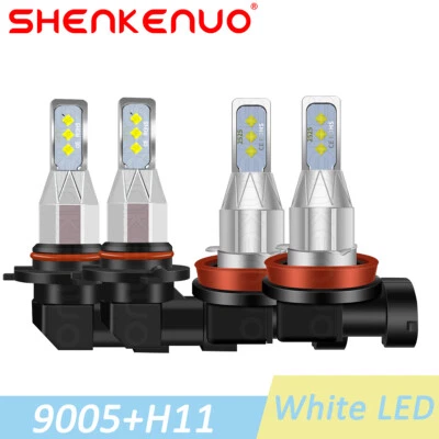 For Cadillac SRX 2010-2016 LED Headlights Bulbs High Low Beam Kit White - Image 1 of 4