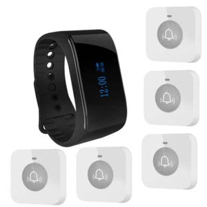 Restaurant Pager Waterproof Breakproof Waiter Wristband Watch Pager For Hospital - Bild 1 von 7