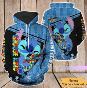 Personalized Stitch 3D HOODIE Halloween Gift Best Price Christmas Gift Us Size - Picture 1 of 3