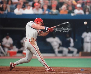Lenny Dykstra Signed 16x20 Photo Phillies Mets (JSA PSA Pass) Nails Inscription - Picture 1 of 1