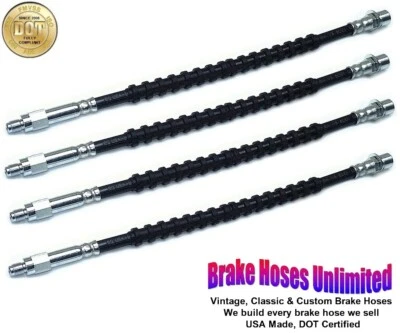 КОМПЛЕКТ ТОРМОЗНЫХ ШЛАНГОВ Lincoln Continental 1975 1976 1977 1978 1979 с задними дисковыми тормозами - Изображение 1 из 2
