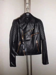 Versus Versace Jacket Giubbino Chiodo Pelle + Jeans size 44 € 785,00 - Picture 1 of 7