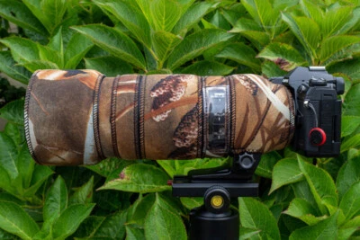 OUTDOOR PHOTOGRAPHY GEAR Olympus 100 400 f5 6.3 Neopren Objektiv Schutz Premium Range Stoffe