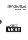 Servizio Manuale Di Istruzioni Per Akai Gx-4000 D