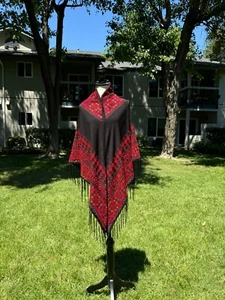Embroidered Shawl Egyptian/Palestinian with Stunning Tatreez - Picture 1 of 5