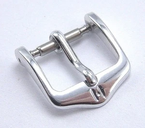 Brand New Hirsch watch band Standard strap buckle Stainless Steel silver 12mm - Picture 1 of 3