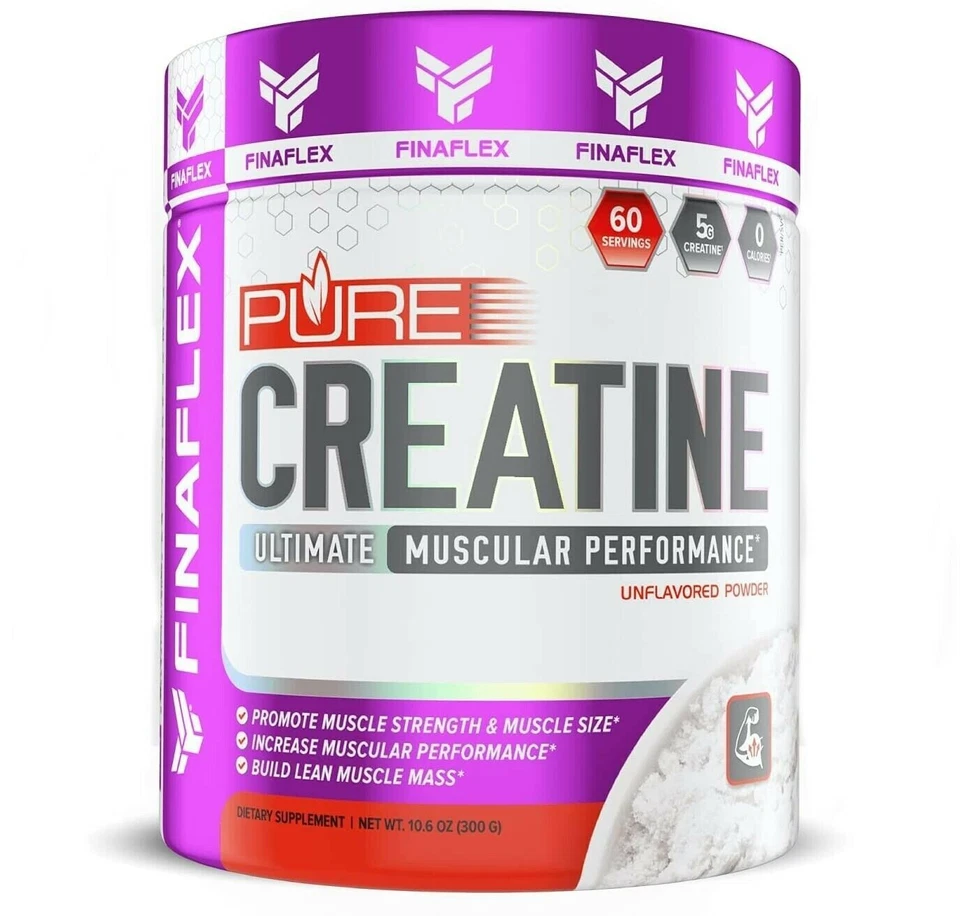 Finaflex PURE optimum CREATINE Monohydrate Powder 300 Gram 60 Serv 4/26 ON EXP - Image 1 of 1