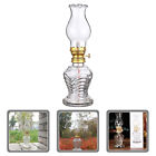 Classic Oil Lamp for Home Ambiance Clear Glass Lantern for Indoor Decoration