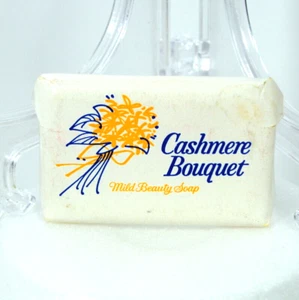 Vintage "Cashmere Bouquet" Hotel Motel Toilet Soap Bar Mini Travel Advertising - Picture 1 of 3