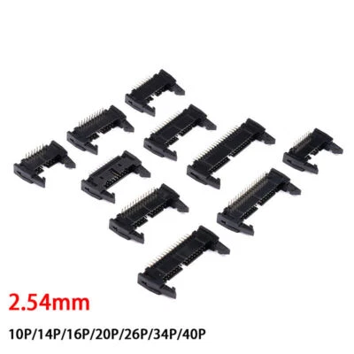 IDC Boxed PCB Header Connectors - 10P/14P/16P/20P/26P/34P/40P 2.54mm Pitch - Image 1 of 4