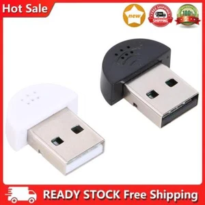 Mini Adaptateur Audio Microphone USB Portable Connect USB Driver pour PC - Photo 1/14